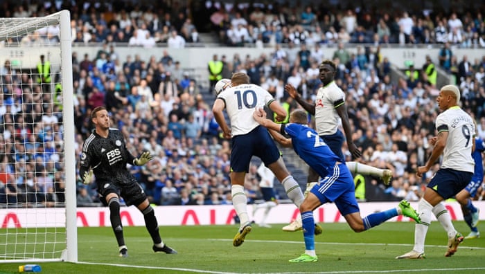 Harry Kane steals in to head the equaliser.