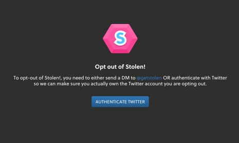 Stolen’s new opt-out page