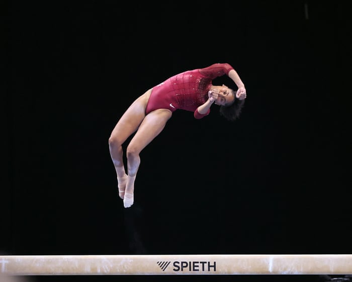 Skye Blakely and Claire Pease share lead at US gymnastics championships — image supplied by The Guardian Sport's feed
