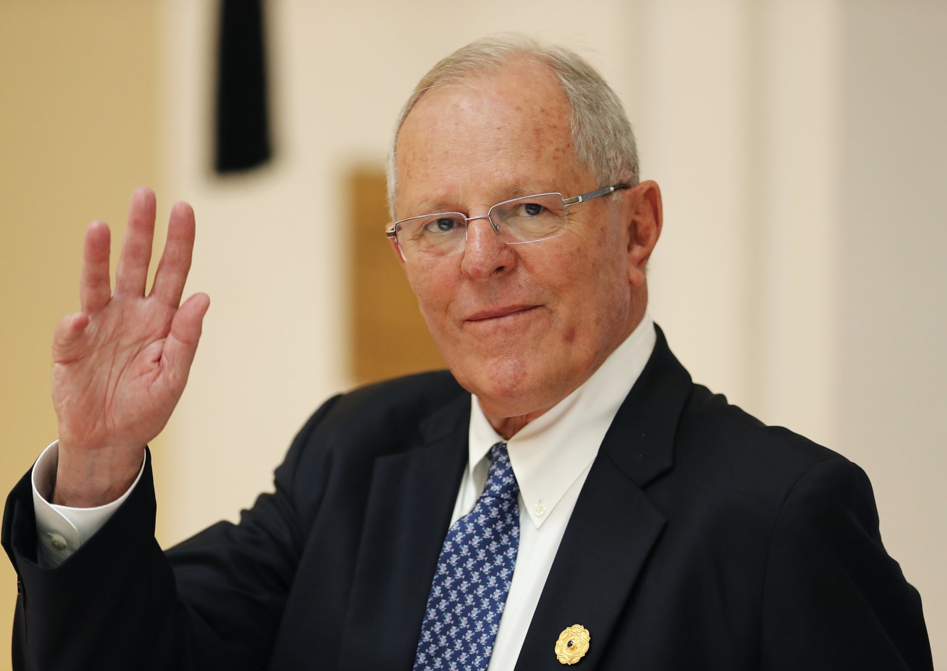 Peru’s President Pedro Pablo Kuczynski survived a vote in Congress yesterday to impeach him, but remains under pressure to block a proposed law promoting highway construction in the remote Amazon. Photograph: Jorge Silva/AP