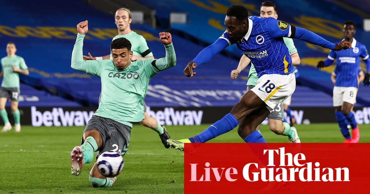 Brighton 00 Everton Premier League – as it happened Premier League
