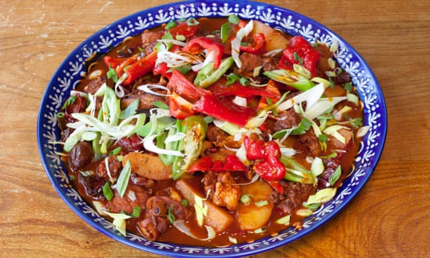 ‘Thick and sustaining’: big-plate chicken.