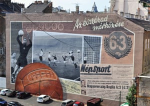 This huge painting in Budapest pays homage to the iconic match at Wembley.