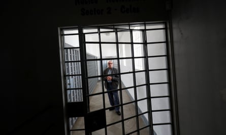Former political prisoner Domingos Abrantes inside the fortress in Peniche.