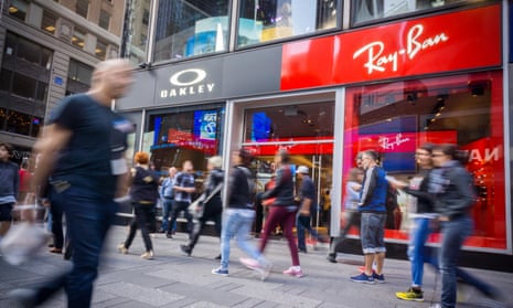 Luxottica brands Oakley and Ray-Ban stores in New York.