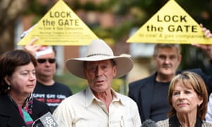 A Lock the Gate rally opposing the expansion of the Acland open cut coal mine.