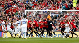 Fabio Quagliarella shoot for Sampdoria against Manchester United in a pre-season friendly in Ireland in 2017.