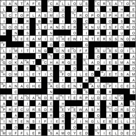 Observer New Review giant crossword – solutions | Crosswords ...
