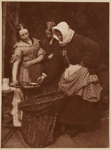 Barbara Johnston Flucker at the door of Rock House, carbon print by Jessie Bertram from the original negative made 1843-6Robert Adamson set up as a professional photographer high up on Calton Hill – about 100 metres above the shore - in the New Town of Edinburgh in March 1843. This photograph of Mrs Flucker is one of the few of the Fisherwomen and Men series which was taken at Rock House. Presumably she regularly supplied fish to the household, and she may well have introduced Hill and Adamson to the Newhaven villagers