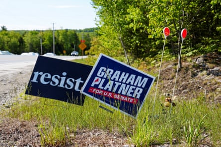 Election signs for Graham Platner