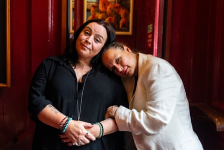 Jenni Fagan and Samantha Morton photographed at the Union Club in London