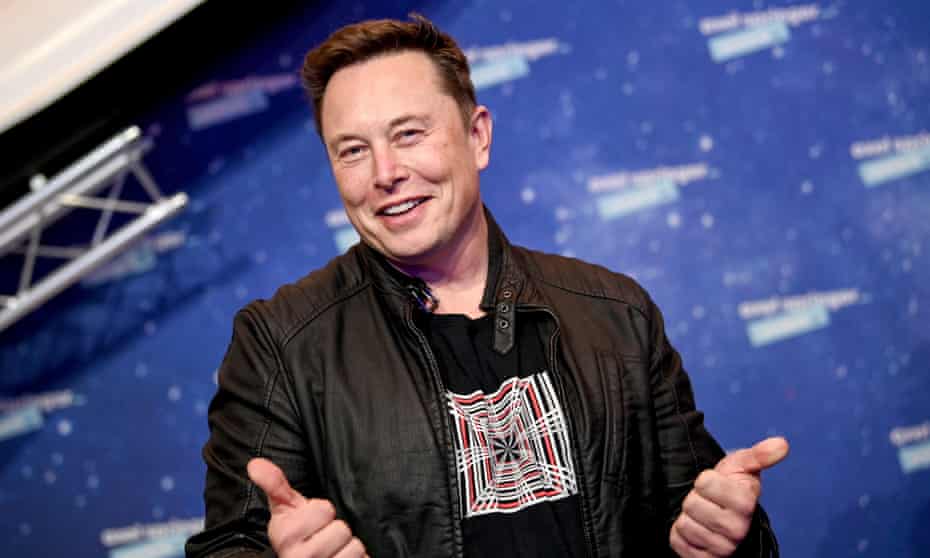 Elon Musk in Berlin last week. Musk said of California: ‘If a team is winning for too long, they tend to get complacent.’