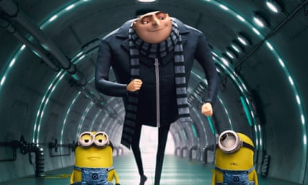 Felonius Gru and minions in Despicable Me.