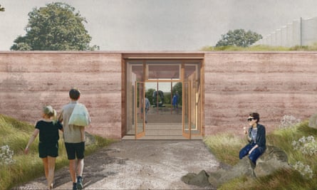 Artist's impression of the new visitor centre at Yorkshire Sculpture Park