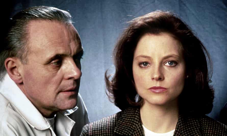 Anthony Hopkins and Jodie Foster in Silence of the Lambs.