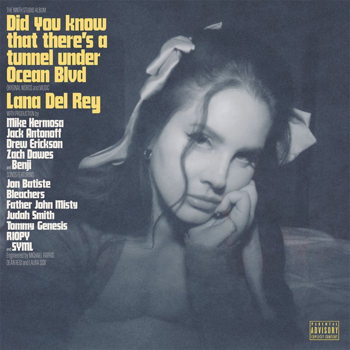 Lana Del Rey "Did You Know That There's a Tunnel Under Ocean Blvd" album artwork
