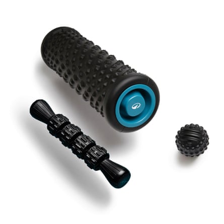 DECATHLON Massage Kit: Massage roller, ball and stick