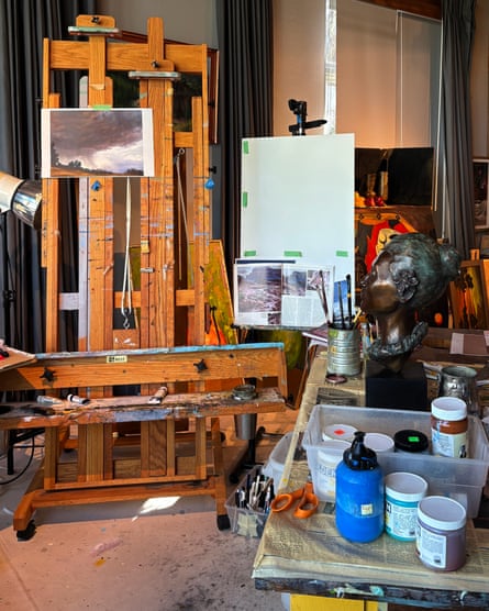 An image of the Santa Fe studio from the Gene Hackman Collection