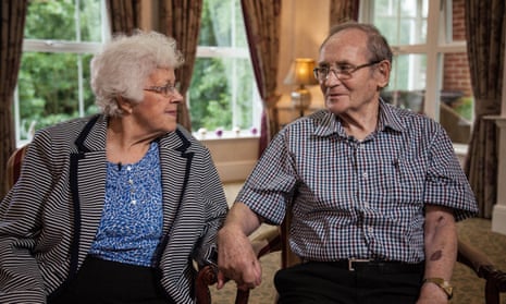 ‘We’re leading the way!’ Ray and Georgina, 86 and 94, are approaching their first wedding anniversary. 