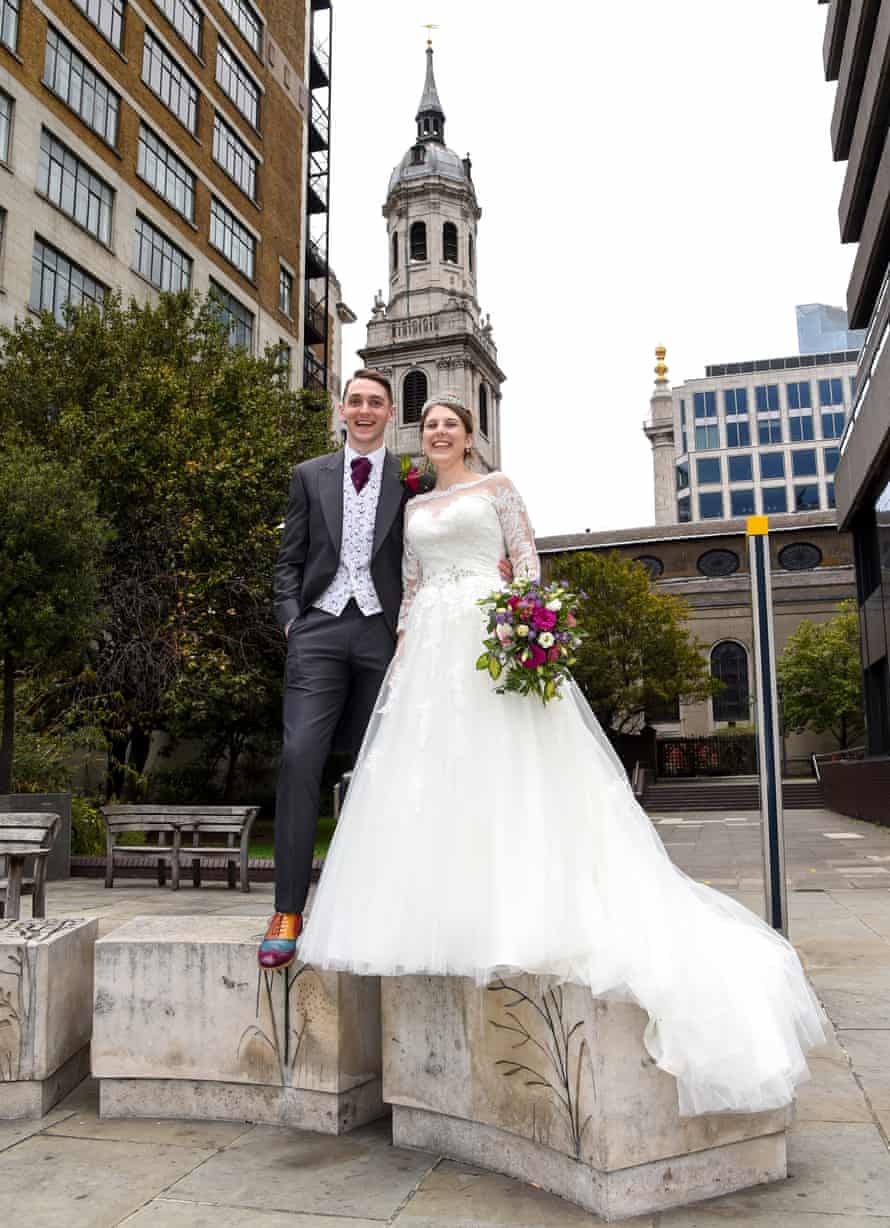 Margaret and Jamie Rogers on their wedding day