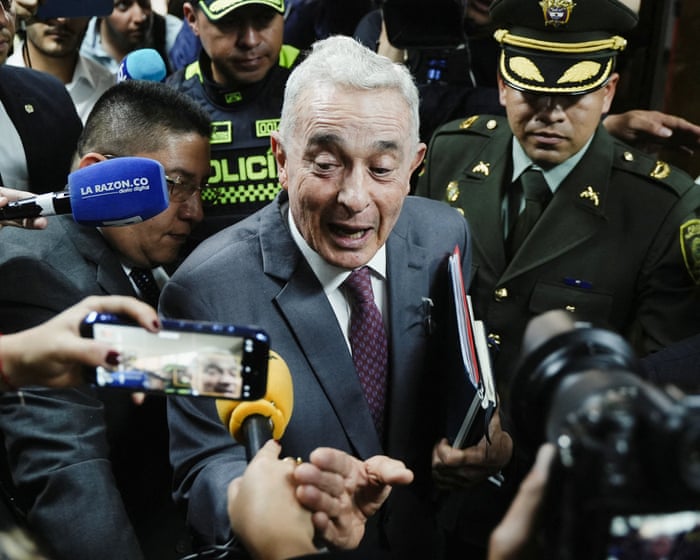 Colombia’s ex-president Álvaro Uribe sentenced to 12 years’ house arrest for witness tampering