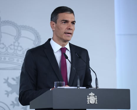 Spanish prime minister Pedro Sánchez
