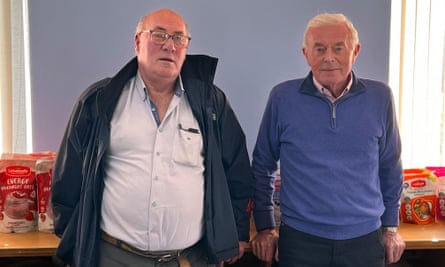 Jim Lennon and John Woods, the founder of Linwoods Health Foods