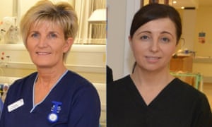 Tracy Dodd and Jacqueline Young of the emergency admissions department at Wishaw General.