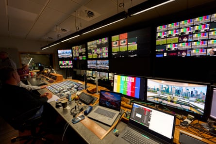 The BBC Sport studio at Media City in Salford.