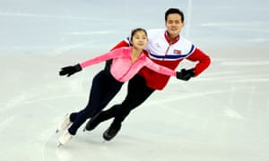 North Korean figure skater Ryom Tae-ok in training with her partner Kim Ju-sik. North and South Korea will march under one flag at the Games. 3566.jpg?w=300&q=55&auto=format&usm=12&f