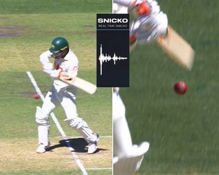 Alex Carey's controversial reprieve on the first day of the third Ashes Test. An error was admitted by the Snicko operator.