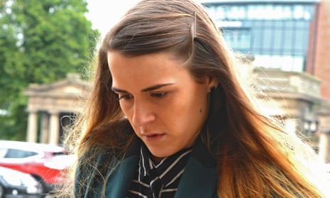 Gayle Newland arriving at Chester crown court during her trial in September 2015. 