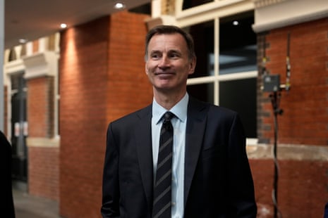 Jeremy Hunt at the conference today.