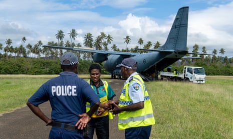Australia’s air force has helped transport ballot papers for Vanuatu’s election.
