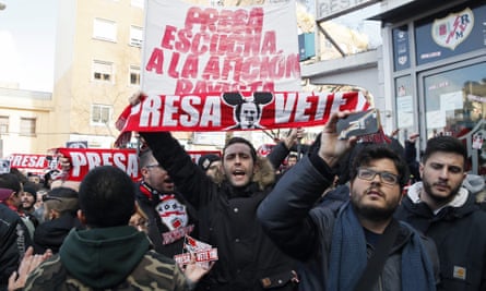 Rayo Vallecano fans staged a protest against Roman Zozulya, whose loan at the club was cut short but who has denied he harbours right-wing views