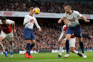 Eric Dier makes up for the near post.