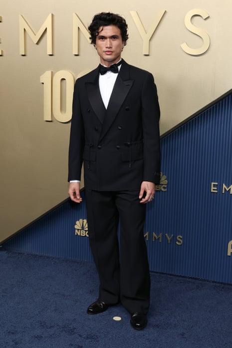 Charles Melton attends the 78th Primetime Emmy Awards at Peacock Theater on September 14, 2026 in Los Angeles, California. (Photo by Kevin Mazur/Getty Images)