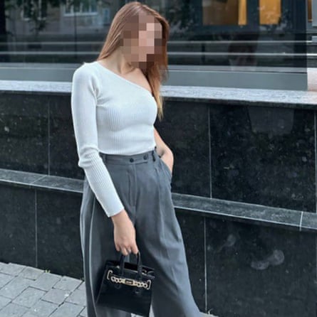 ‘Sharon Roberts’. The image has been blurred because the picture may have been stolen or AI-generated.