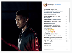 Paul Pogba on Instagram