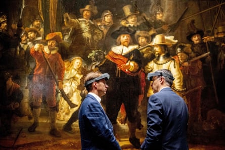 Rembrandt’s The Night Watch at Amsterdam’s Rijksmuseum.