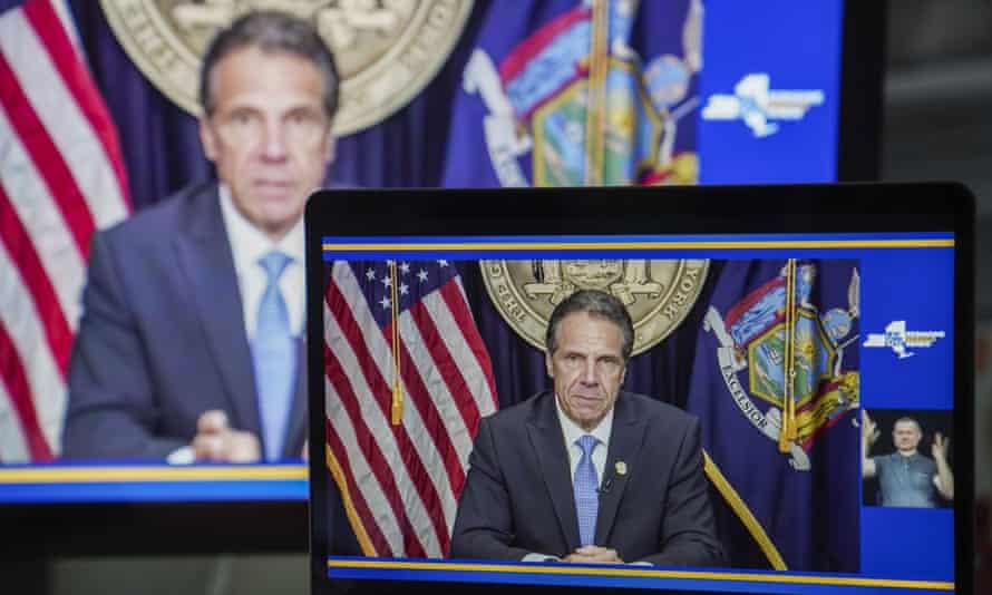u.s. New York Governor Andrew Cuomo Resignation - 10 Aug 2021Mandatory Credit: Photo by Xinhua/REX/Shutterstock (12256211b) Photo taken from a video in New York, the United States, shows New York Governor Andrew Cuomo speaking during a televised address, on Aug. 10, 2021. New York Governor Andrew Cuomo on Tuesday said he was resigning amid mounting pressures from sexual harassment allegations and investigations as well as calls from other political figures. u.s. New York Governor Andrew Cuomo Resignation - 10 Aug 2021