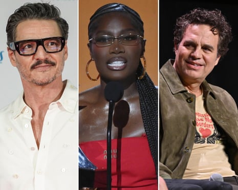 (L-R) Pedro Pascal, Doechii and Mark Ruffalo.