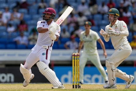 Brandon King top-scored for West Indies with 75.