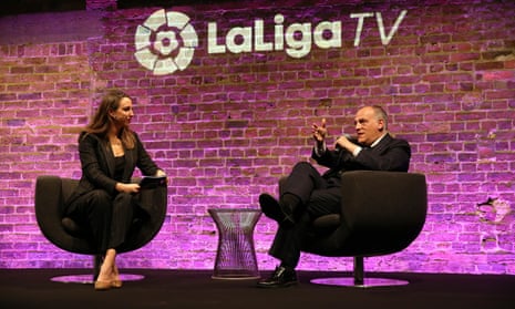 Javier Tebas La Liga TV Launch