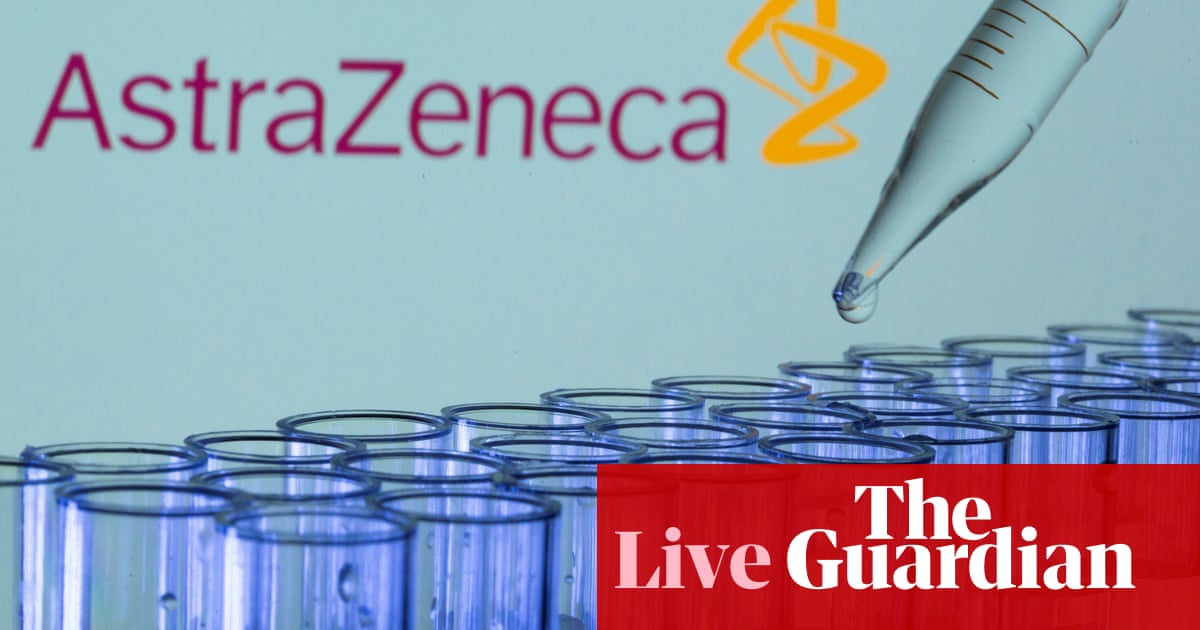 AstraZeneca CEO says its Covid jab may have helped UK avoid serious illness amid European surge – business live