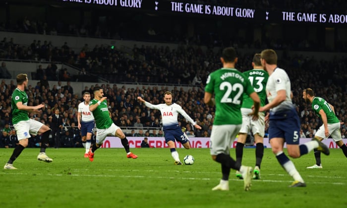 Christian Eriksen Grabs The Points For Spurs As Brighton Wilt At The Last Football The Guardian