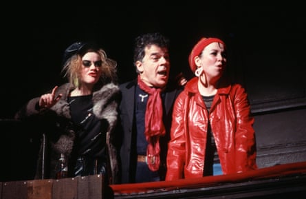 (From left) Horrocks, Dury and Mossie Smith in Road in 1986.