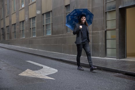 Minchin with his brolly