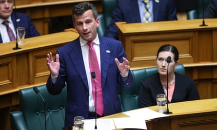 Act party leader David Seymour speaks during the opening of New Zealand’s 53rd Parliament on November 26, 2020 in Wellington, New Zealand.