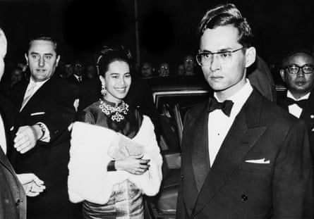 Queen Sirikit with her husband, King Bhumibol Adulyadej.